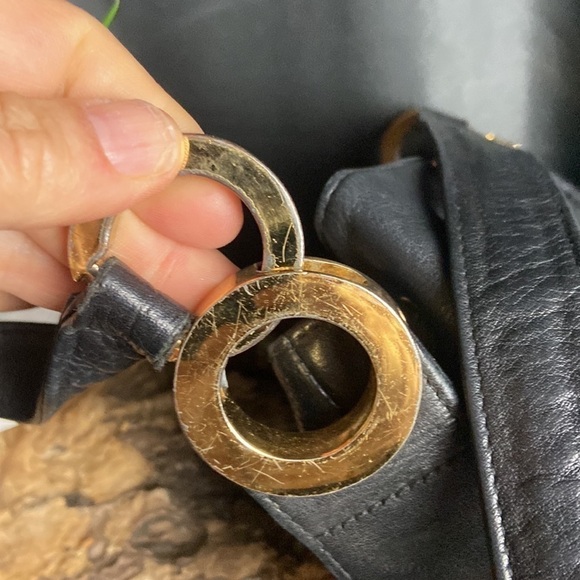 Valerie Stevens Hobo Black Leather Bag - Picture 5 of 8